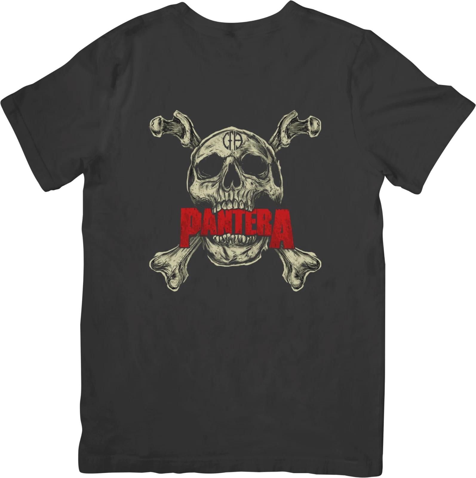 Pantera Music Унисекс Футболка из Качественного Хлопка Черная 3XL
