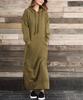 New Plus Size Knitted Hooded Fleece Dress with Pockets - Autumn/Winter Casual Fashion