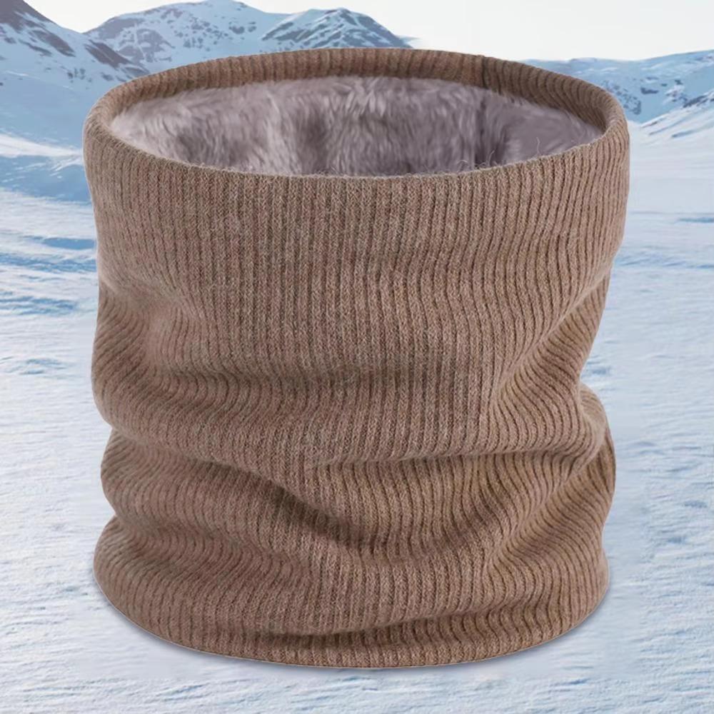 Warmer Neck Tube Knitted Scarf Double-Layer Neck Warmer Fashion Riding Mask Woman/Men