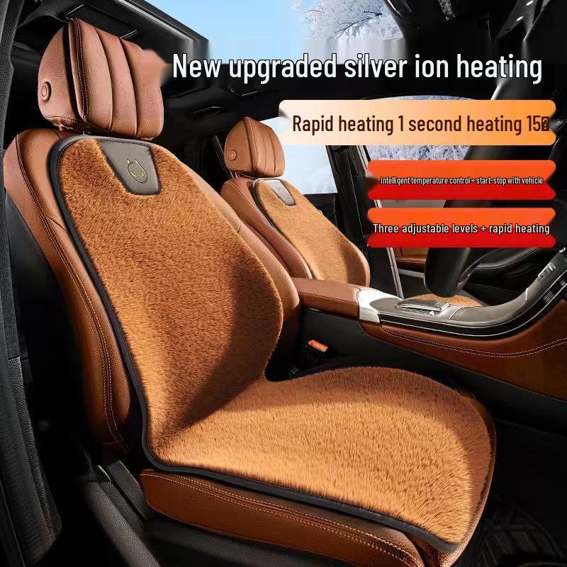 

Оновлена грілка на сидіння автомобіля з регульованим контролем температури для зимового комфорту Little Monster Silver Ion Heating Pad Gray