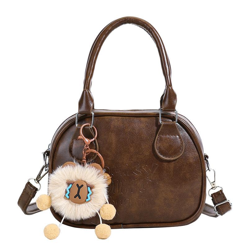 Niche retro Maillard style handbag women's 2025 new versatile Korean fashion textured shoulder messenger bag