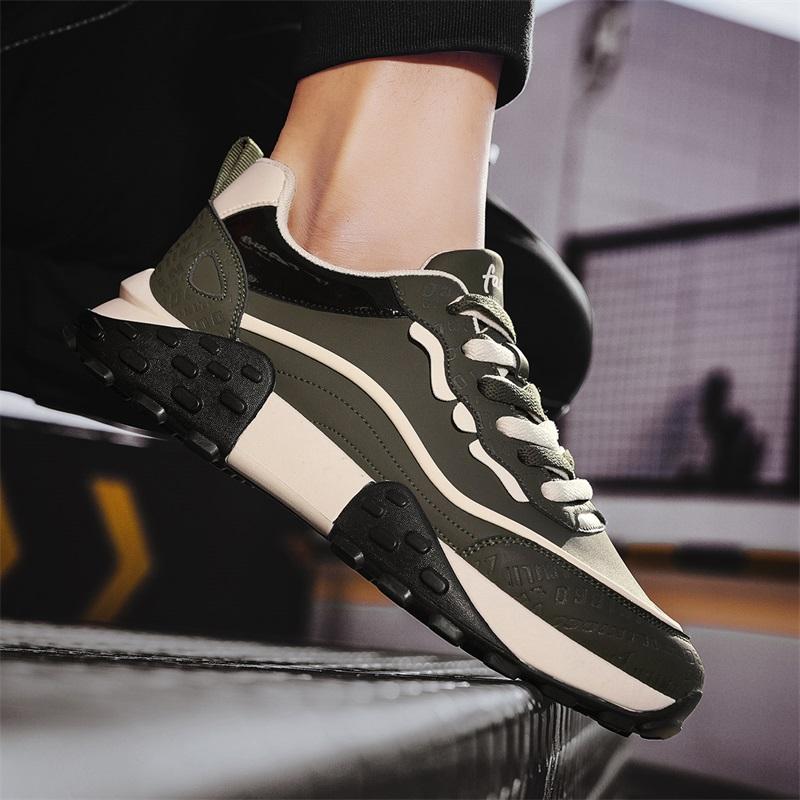 Four Seasons Hot Selling Fashion Casual Walking Shoes Non-slipWear Resistant Thick Soled Sneakers for Men Versatile Tennis Shoes