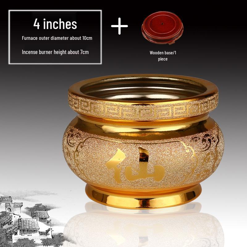 Ceramic Indoor Incense Burner for Buddhist Offerings - Small Holder for Living Room or Buddhist Hall.
