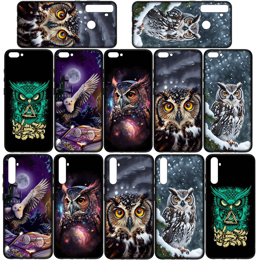 for iPhone 17 16 15 Xiaomi Poco F7 F8 X7 X6 F5 C85 C75 C71 M8 Redmi Note 14 13 12 11 Pro Max 14C 13C 15C A3 A4 Phone Case Cartoon Bird Owl Cover