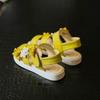 21-36 Plus Size Summer Beautiful Roman Children Sandals Girls Princess Flower Soft Beach Garden Shoes Kids Flat Sandals