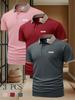 3pcs Summer Men's Casual Short-Sleeve Polo Shirt with a Collar, Stylish And Suitable for Everyday Business Wear