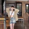 Hollow Out Sun Protection Knitted Cardigan for Women for Spring and Autumn Loose Knitted Top