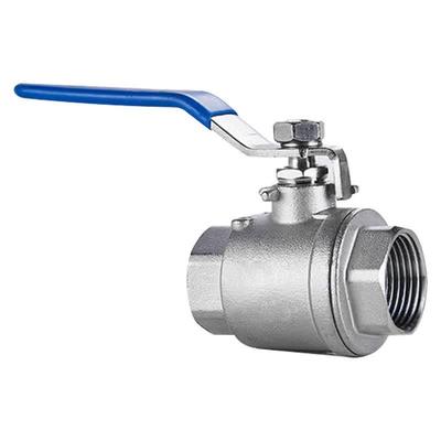 XunCheng 304 Stainless Steel Two-Piece Heavy-Duty Ball Valve