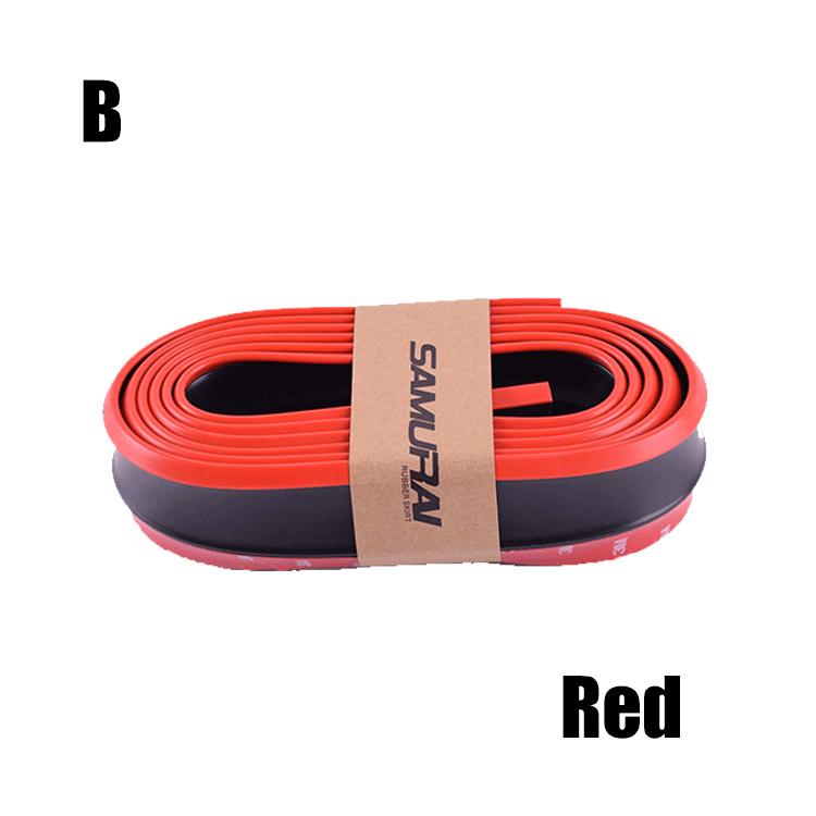 2.5M Car Bumper Protector Front Lip Carbon Fiber Rubber Car Bumper Lip Mouldings Splitter Chin Body Kits Spoiler Auto