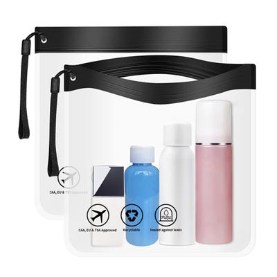 Luggage Transparent Travel Use Leakproof Flight Make Up Waterproof Bag For Women Reusable Airport Security Toiletry Bag