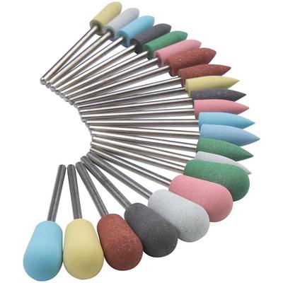 7pcs Milling Cutter For Manicure Silicone Nail Drill Bits For Manicure Machine Mill Cutters For Removing Gel Polish Buffer Files