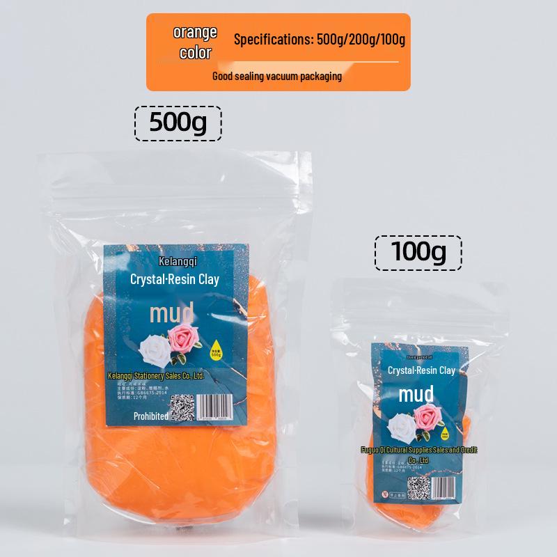 Ke Lang Qi 500g Crystal Resin Succulent Translucent Clay for Food Play
