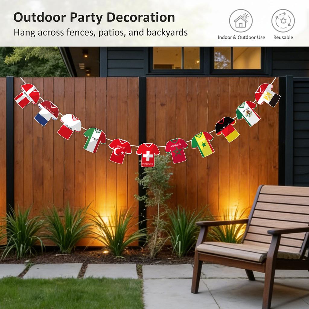 World Flags Countries Hanging String Flags Europe Football Basketball League Parade Banners Sports Clubs Celebration Party Decoration