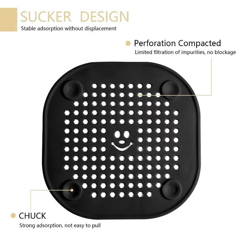 ZEXEF 1/5PCS Hair Filter Shower Drain Plug Kitchen Sink Strainer Bathtub Shower Floor Drain Stopper Home Accessories