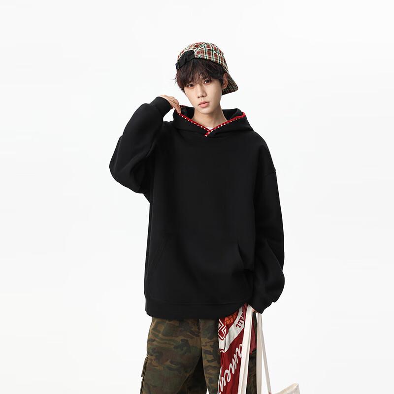 

TOM ADAM Geometric Pattern Hooded Sweatshirt XL