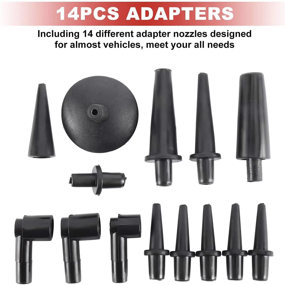 21pcs Hand Held Vacuum Pump Tester Set Vacuum Gauge and Brake Bleeder Kit for Automotive Auto Diagnostic-tool