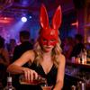 Zajączek Halloweenowy Maska Długie Uszy Królik Półmaska Na Urodziny Wielkanoc Halloween Bal Maskowy Kostium Cosplay Akcesorium