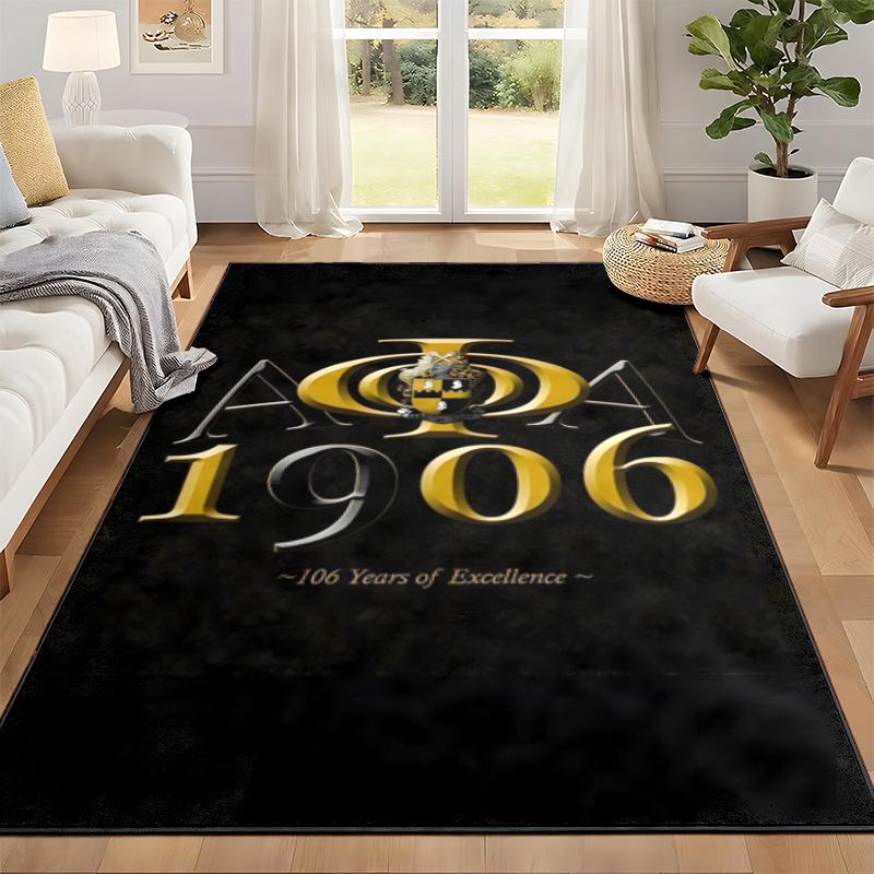 Alpha Phi Alpha Carpet Door Mat for Living Room or Bedroom Protective Mat Under Chair Office Decoration Christmas Gift Birthday Present