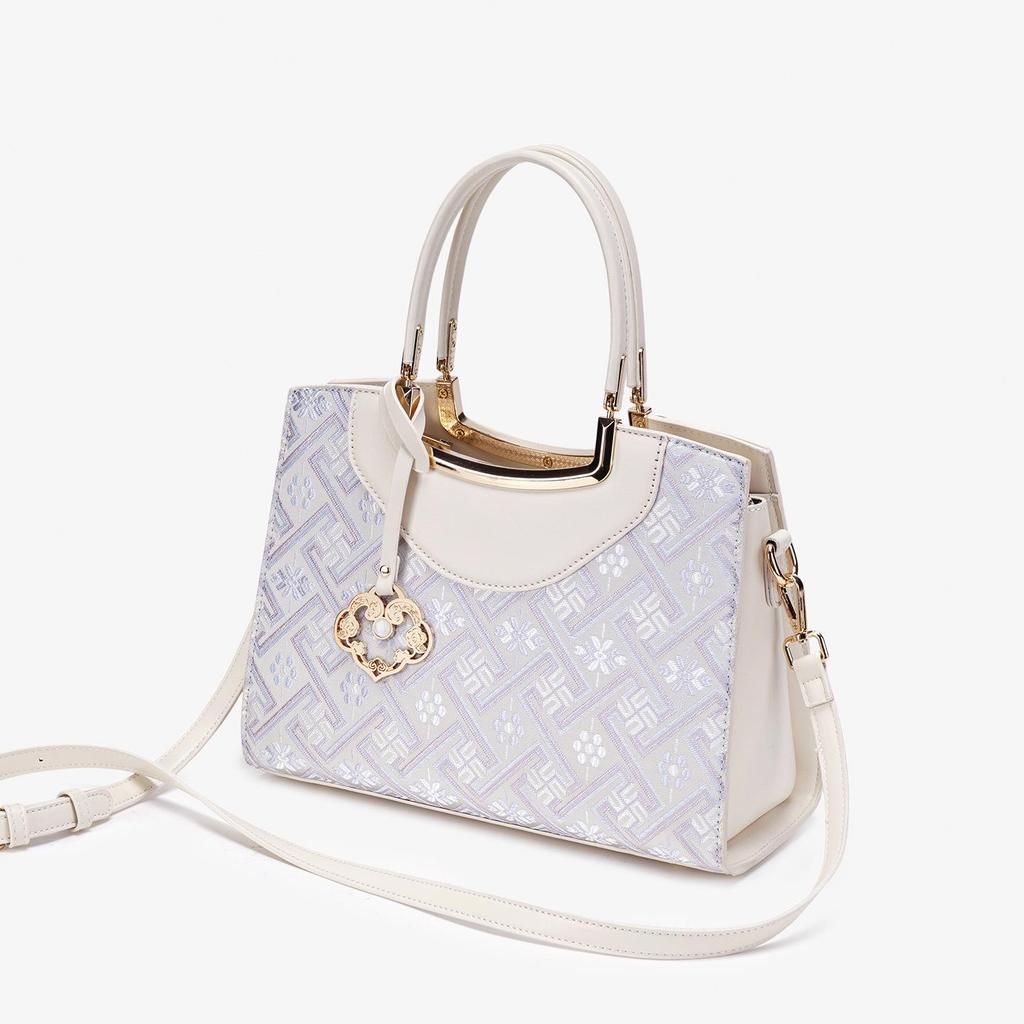 Guangxi Zhuang Brocade Women's Large-Capacity Handbag, 2026 New Style High-End Shoulder & Crossbody Bag