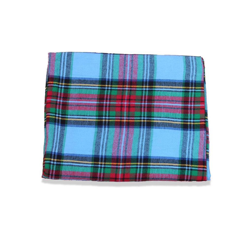 Bigreams Miękka tkanina koszulowa w kratkę z nieszytym wykończeniem w kolorze brzoskwiniowym