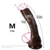 Realistic Long Dildo Black Anal Plug with Suction Cup Big Penis Butt Plug Long Dick Sex Toys for Women Men Phallus Anal Dilator