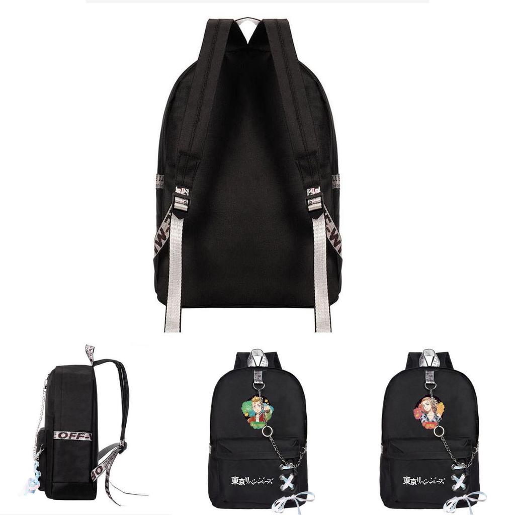 High-quality Waterproof Tokyo Revengers School Bag With Ribbon Bow Design For Boys And Girls