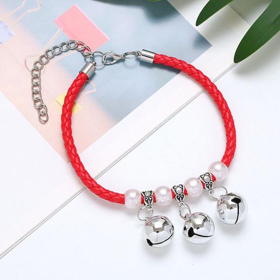 Yousheng Pet Collar Exquisite Pet Neck Circle Adjustable Cats Dogs Necklace with Removable Bell Pendant Pet Supplies