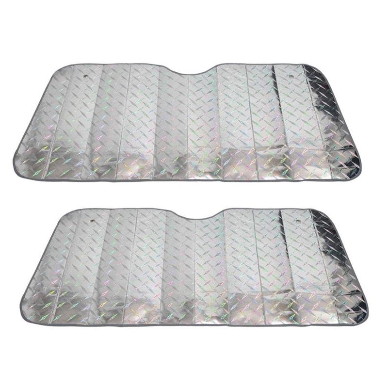 Reflective UV Shield Window Visor Foldable Sun Shade Blocks all UV Light with 2 Suction Cups