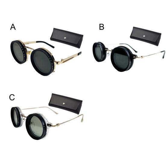 Malé okrúhle polarizované slnečné okuliare pre mužov ženy 1-9 stupňov nastaviteľný odtieň slnečné okuliare s ND filtrom šošovky na pláž, do tieňa, na rybolov, na šoférovanie