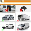 2Pcs Car Window Shade Front/Rear Side Window Sun Shade Breathable Privacy Curtain with Zipper