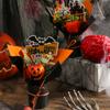 Practical Plastic Halloween Floral Feature Bats Pumpkins For Indoor And Outdoor Holiday Decoration