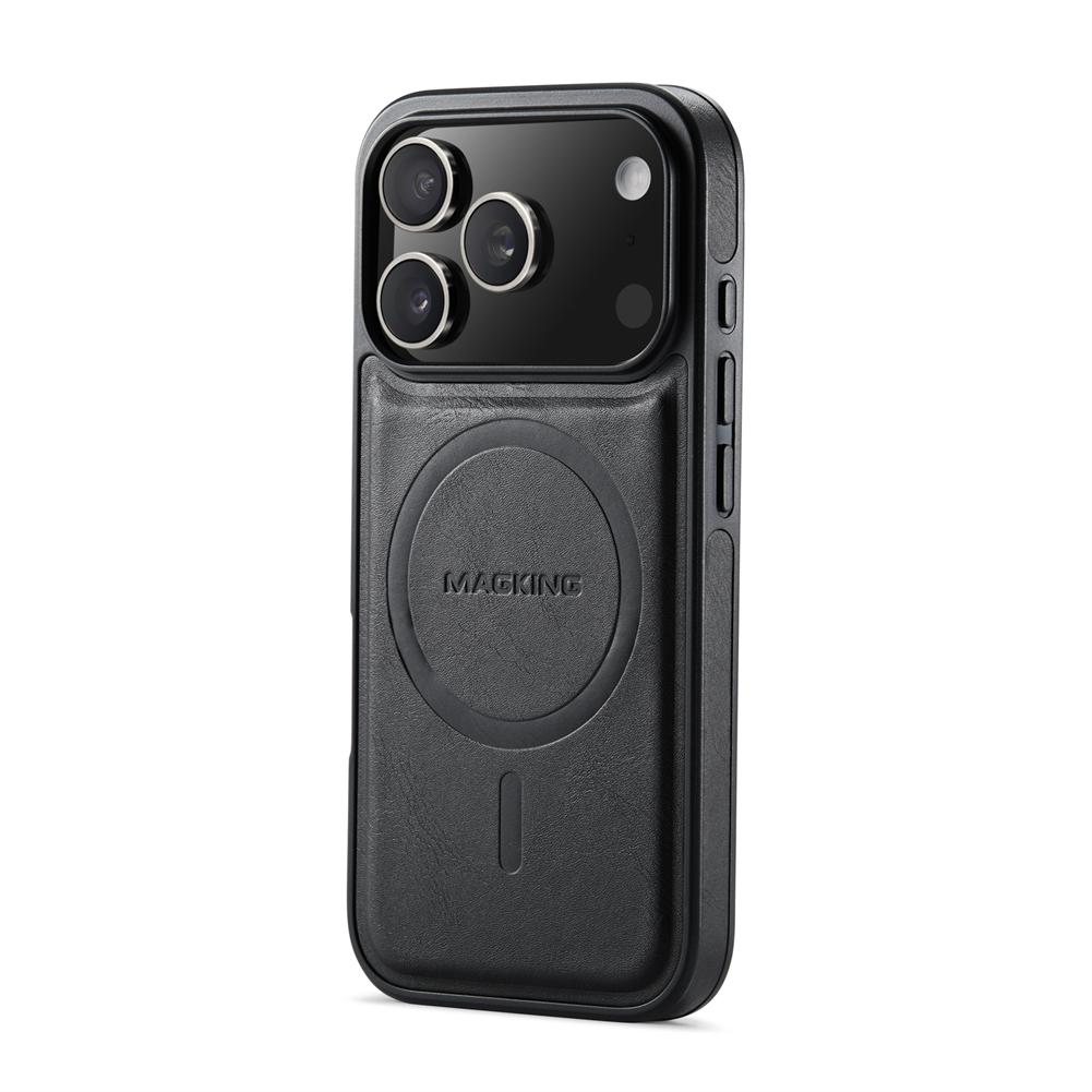 Business Phone Case for iPhone 17 Pro Max 16E 17Air 16 Pro 15 Plus 14 13 12 Magnetic Auto Leather+TPU+PC Full Protection Cover