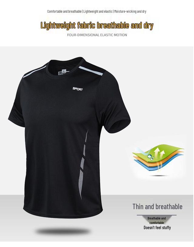 Men's 2023 Summer Loose Fit Quick-Dry Sports Two-Piece Set