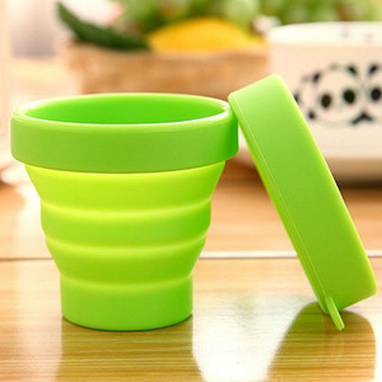 Silicone Foldable Cup with Hook: Versatile Water Cup with Lid