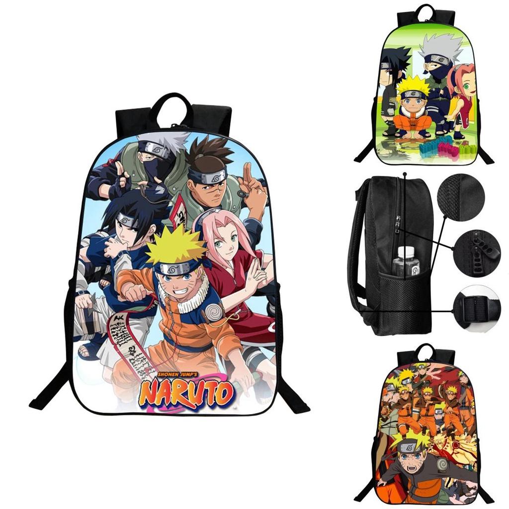 Stylish Anime Naruto Book Bag With Durable Design And Adjustable Shoulder Straps