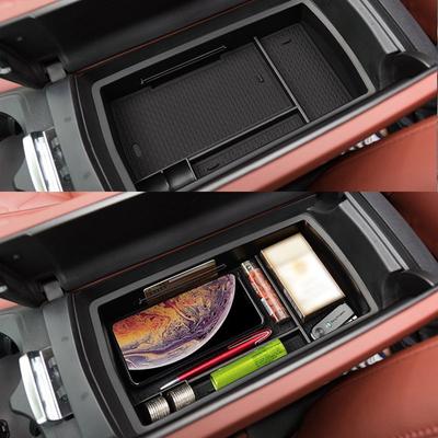 Pro Peugeot 3008 4008 5008 2017 - 2023 GT Úložný box loketní opěrky středové konzoly Uklízení Autodoplňky Černý ABS