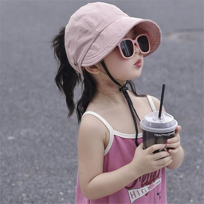Big Brim Sun Hat For Kids And Adults With Uv Protection Polyester Outdoor Fashion Cap For Family Activities