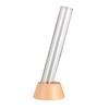 Test Tube Vase Glass Hydroponic Vase with Wooden Stand Desktop Transparent Tube Vase for Plants And Cut Flowers Flower Arrangement