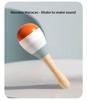 5-Piece Wooden Orff Rattle Set: Soothing Musical Instruments for Baby's Early Education