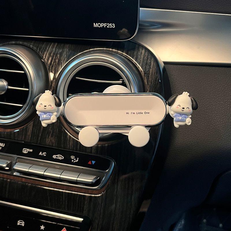Uroczy Uchwyt na Telefon do Kratki Wentylacyjnej Samochodu z Dziewczynką Kaczką