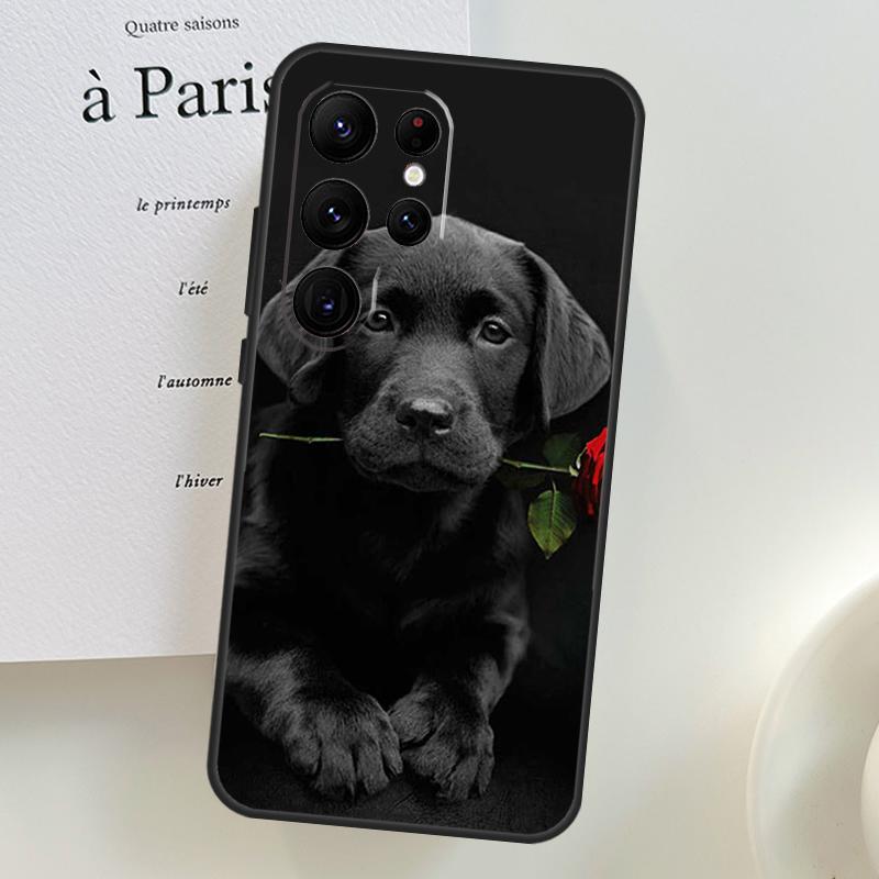 Labrador Puppy Dog Case For Samsung Galaxy S26 Ultra S25 S23 S22 S21 S24 Ultra S10 S20 Plus S25 FE Phone Cover