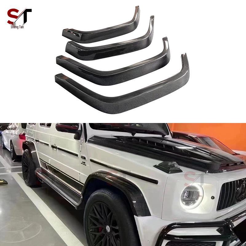 

Mercedes-Benz G-Class W464 Dry Carbon Fiber Fender Flares Set - G63 Style, Front and Rear, 4 Pieces