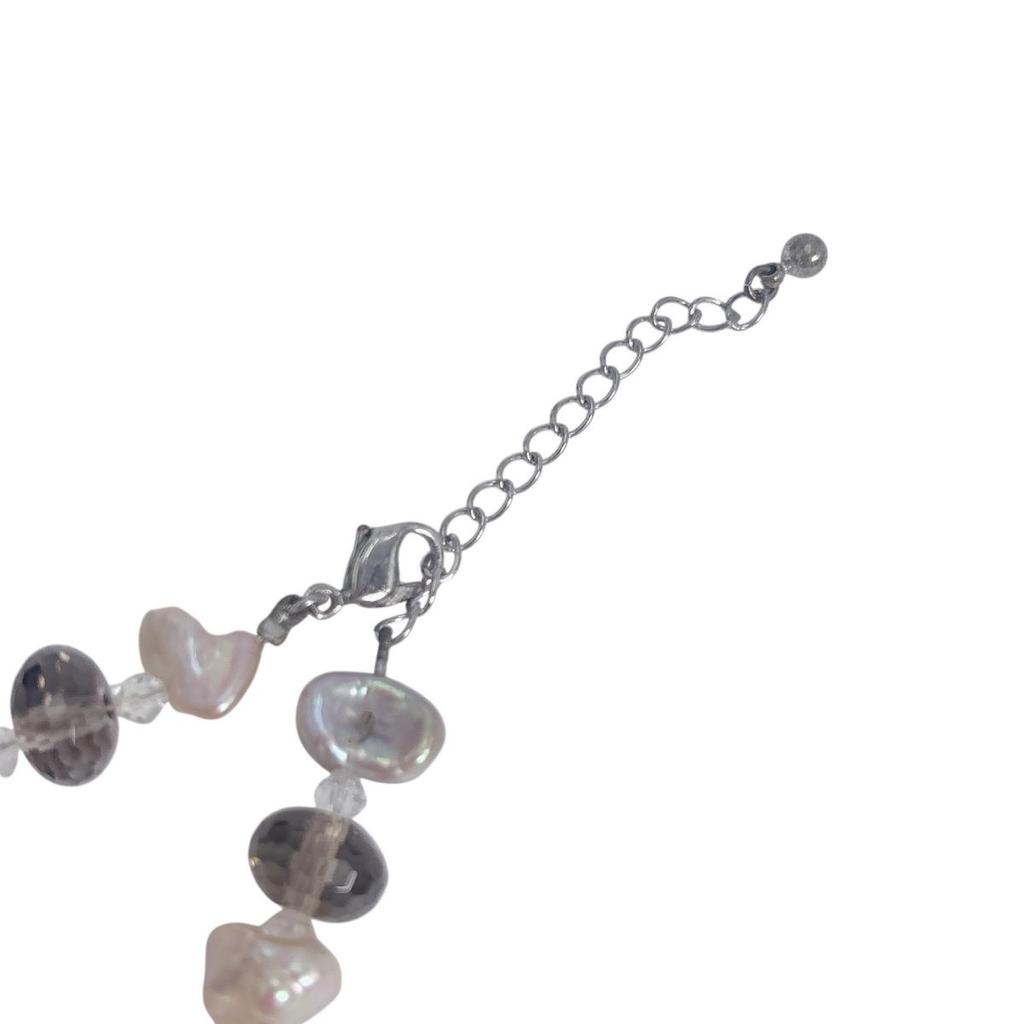 Stylish outing Baroque pearl Necklace Pearl multicolor Women Used