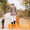 125cm Portable Heavy Duty Folding Table with Handle, for Camping Picnic Parties Indoor/Outdoor, Capacity Weight 135KG (Orange)