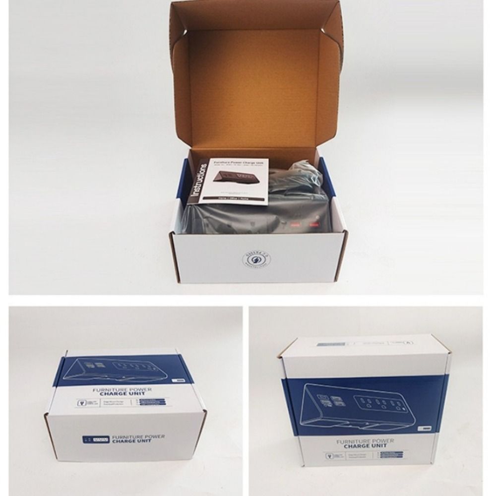 2 Meter Extension Cord Desk Clamp Power Strip PD 20W Power Outlets New Outlet Socket  Office Home