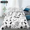 Set da letto Panda Cartone Animato Carino Bambino Bambini Copripiumino Creativo per Ragazzi con Federa Set da Letto King Size per Adolescenti