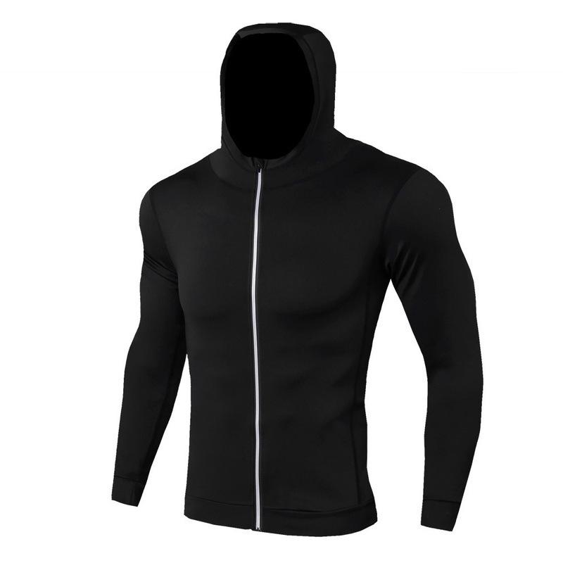 

Men s Autumn-Winter Breathable Quick-Dry Sports Hoodie for Cycling & Running L (120-140 jin) чорний