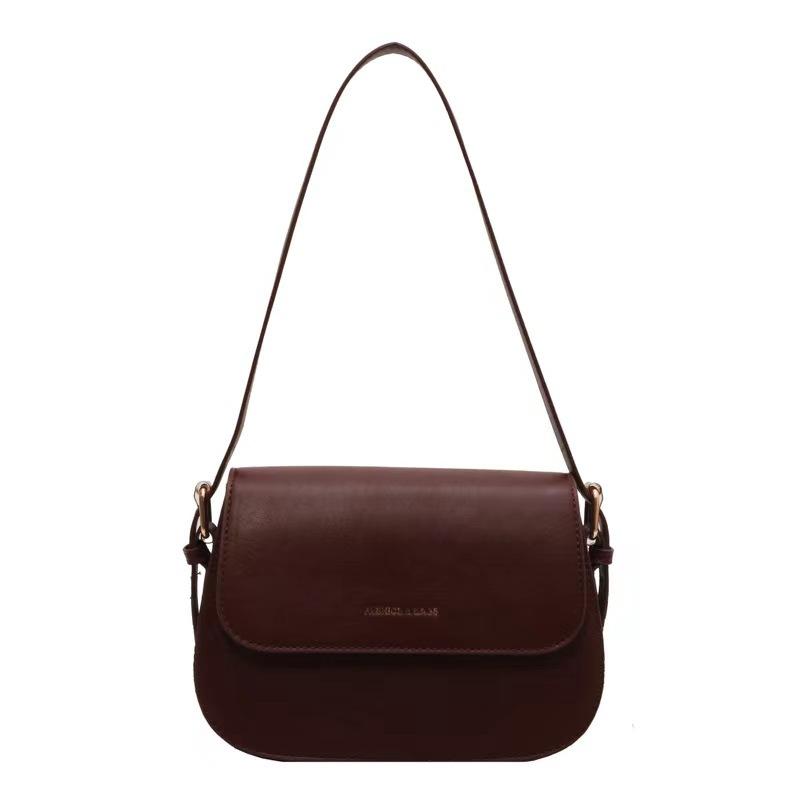 Small Square Bag, Advanced Texture Bag, Foreign Style Single Shoulder Mori Small Satchel.