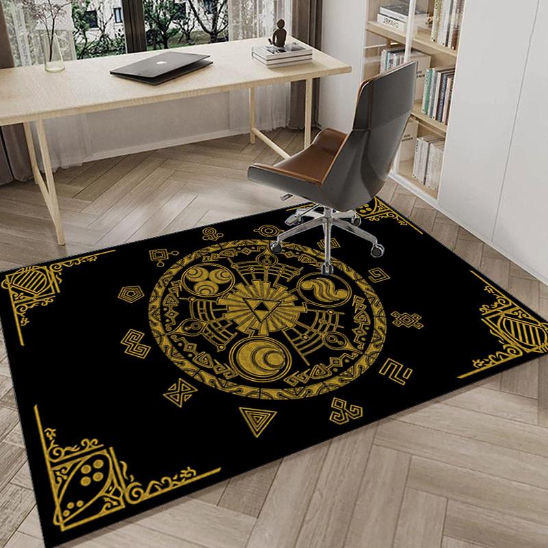 Heroic Legend Crest Carpet, Chair Rug,Rug for Office Bedroom Living Rooms, Doormat Decor Fan Gift Christmas Gift