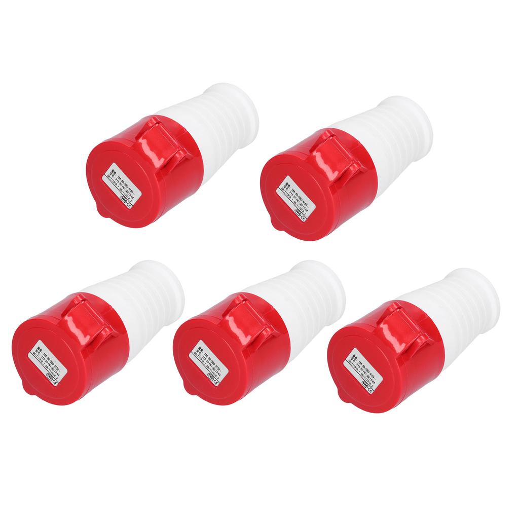 5 Pcs Power Industrial Connector Waterproof Industrial Quick Connector for Industry Agriculture 380V‑415V